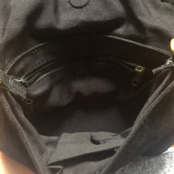 Suede fringed cross body bag - Picture 5 of 5